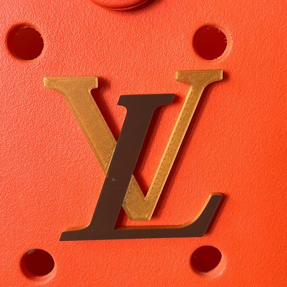3 Piece LV Themed Bogg Charm Set-Glitzy Girl Bogg Charms - Picture 2 of 4